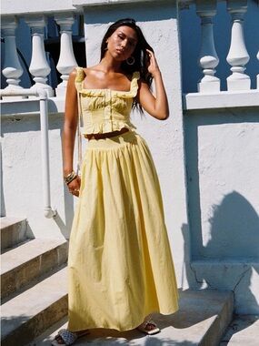 Princess Polly Valerio Maxi Skirt - Summer Tiered Waist Maxi
